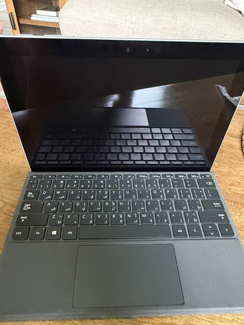 Microsoft Black Tablet with Keyboard Cover